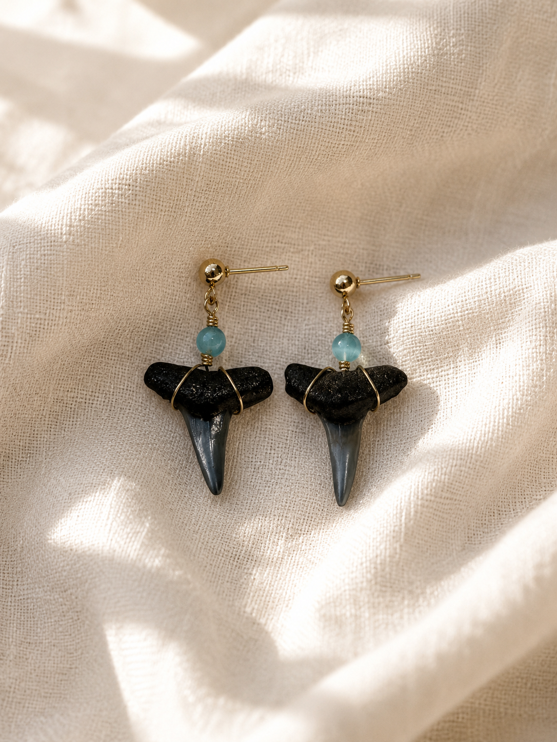 Aqua Cove Shark Tooth Earrings